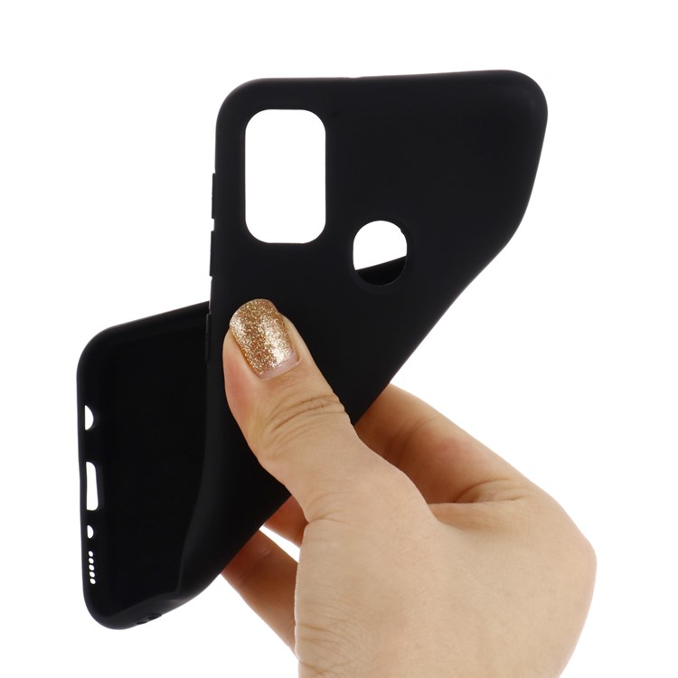 Soft Liquid Silicone Mobile Case for Samsung Galaxy M30s / M2 - Black-4