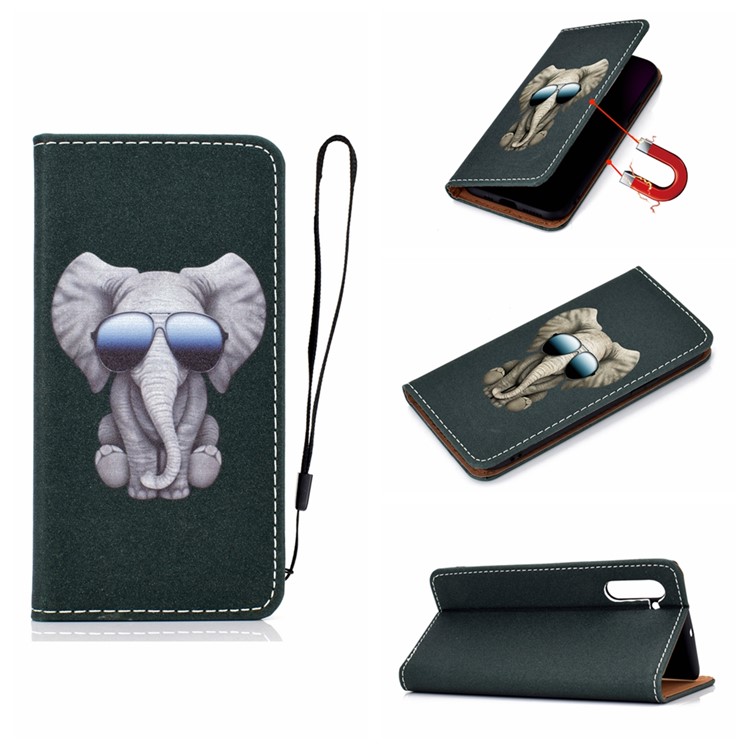 

Pattern Printing PU Leather TPU Stand Cover for Samsung Galaxy Note 10/Note 10 5G - Elephant, Galaxy Note 10 5G