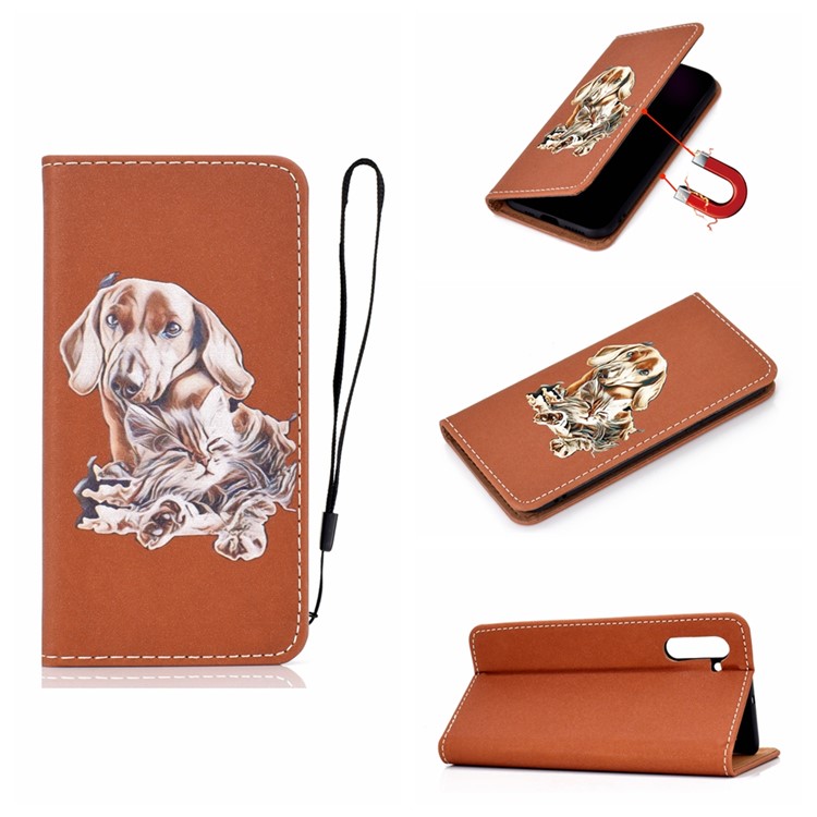 

Pattern Printing PU Leather TPU Stand Cover for Samsung Galaxy Note 10/Note 10 5G - Dog, Galaxy Note 10 5G