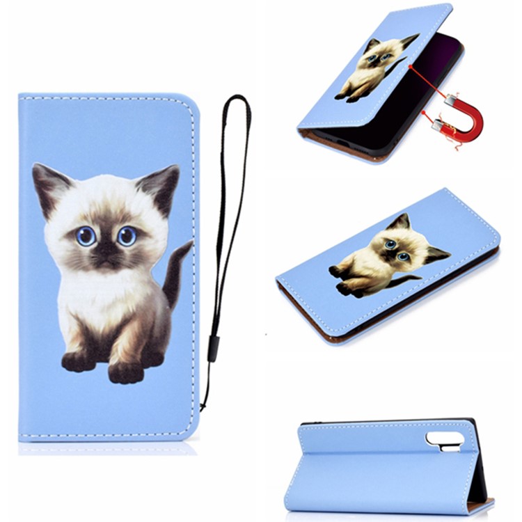 

Pattern Printing PU Leather TPU Phone Stand Case for Samsung Galaxy Note 10 Plus/Note 10 Plus 5G - Cat, Galaxy Note 10 Plus 5G