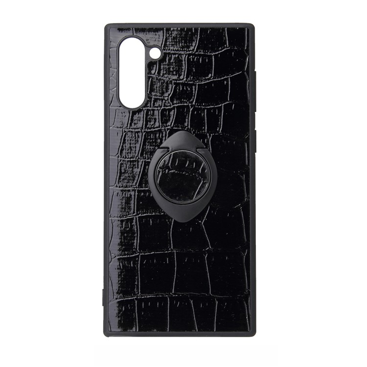 

For Samsung Galaxy Note 10/Note 10 5G PU Leather+TPU with Kickstand Cell Phone Shell - Crocodile Texture, Galaxy Note 10