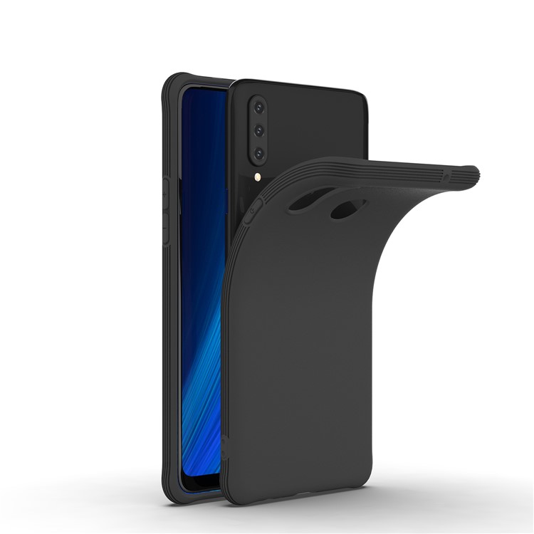Fosco Invólucro Telefone TPU Resistente Ao Choque Para A20S De Galáxias Samsung - Preto-4