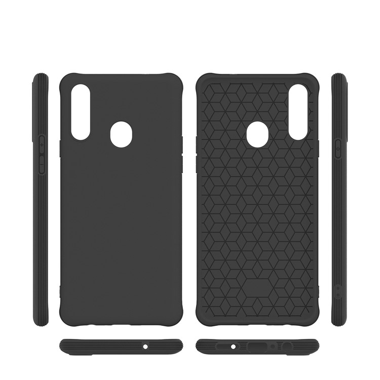 Fosco Invólucro Telefone TPU Resistente Ao Choque Para A20S De Galáxias Samsung - Preto-5