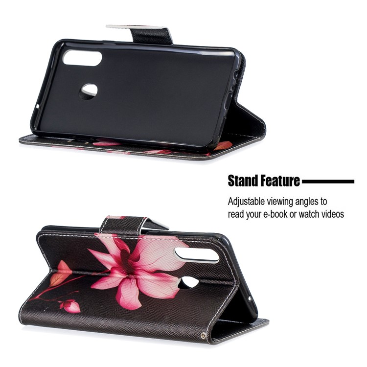 For Samsung Galaxy A20s Cover Pattern Printing Wallet Stand Leather Phone Casing - Kapok-5