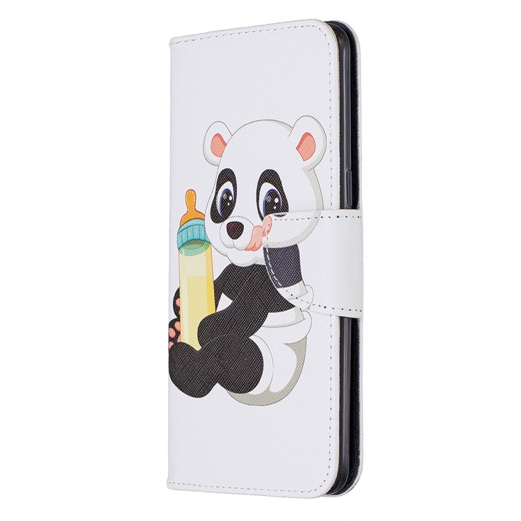 Padrão De Impressão Carteira Tampa Do Suporte De Couro Para A10S Samsung Galaxy - Pouca Panda-2