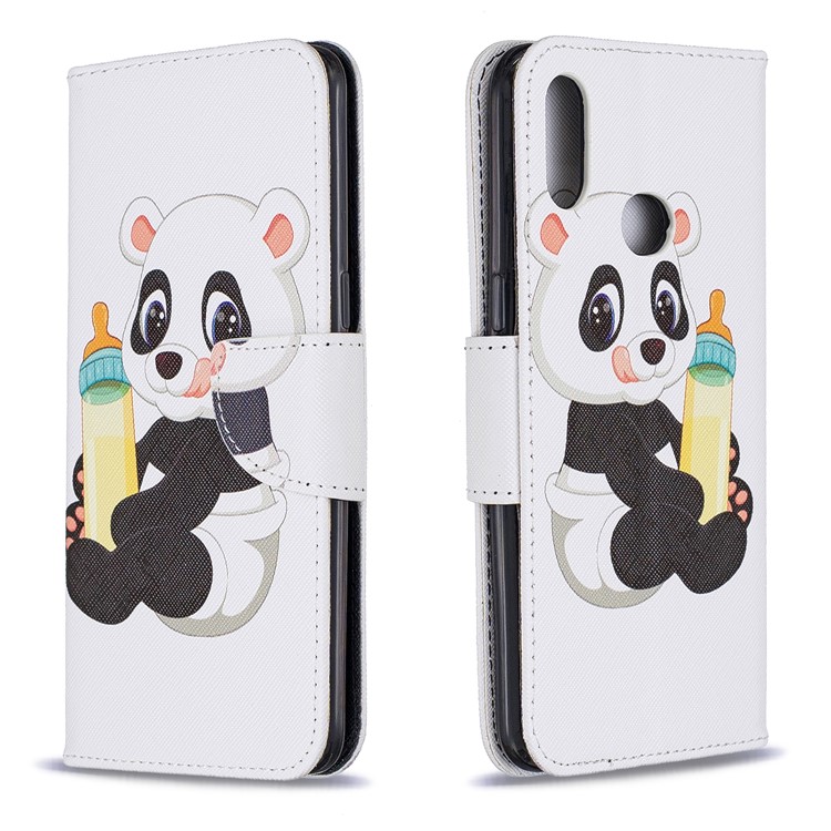 Padrão De Impressão Carteira Tampa Do Suporte De Couro Para A10S Samsung Galaxy - Pouca Panda-4