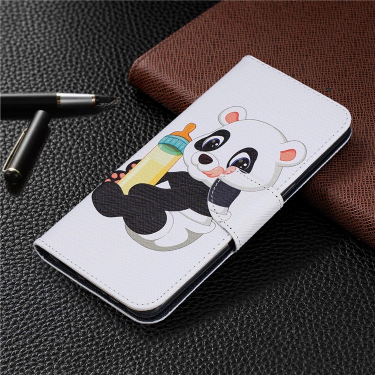 Padrão De Impressão Carteira Tampa Do Suporte De Couro Para A10S Samsung Galaxy - Pouca Panda-7