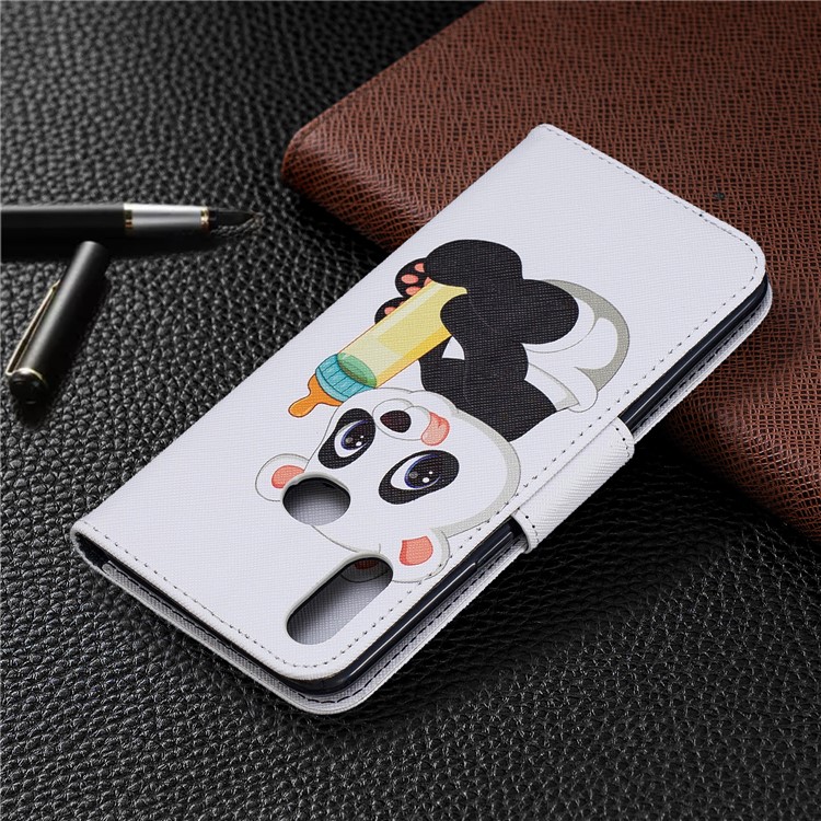 Padrão De Impressão Carteira Tampa Do Suporte De Couro Para A10S Samsung Galaxy - Pouca Panda-8