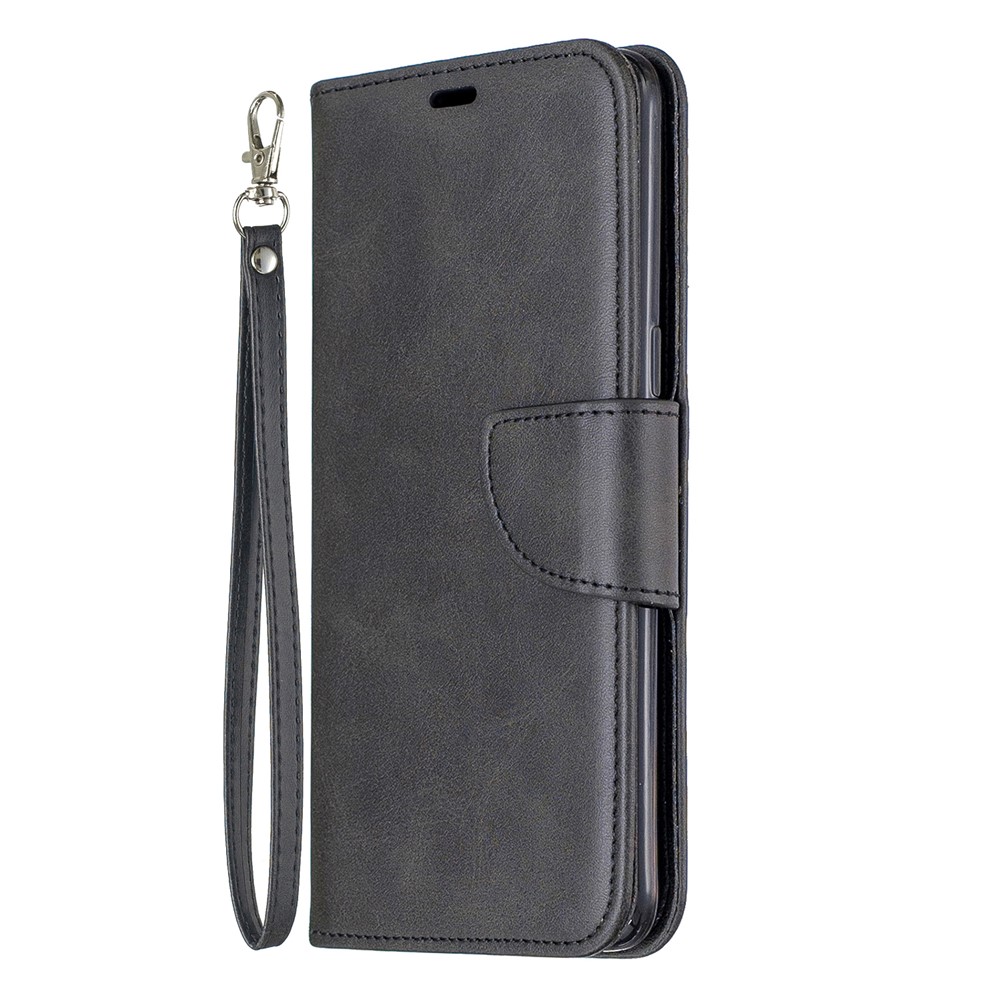 PU Leather Wallet Stand Case for Samsung Galaxy A10s - Black-2