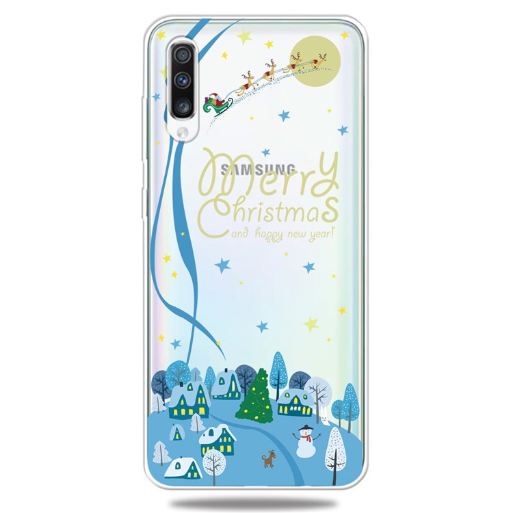 Christmas Pattern Printing TPU Back Shell for Samsung Galaxy A50/A50s/A30 - Style A-1