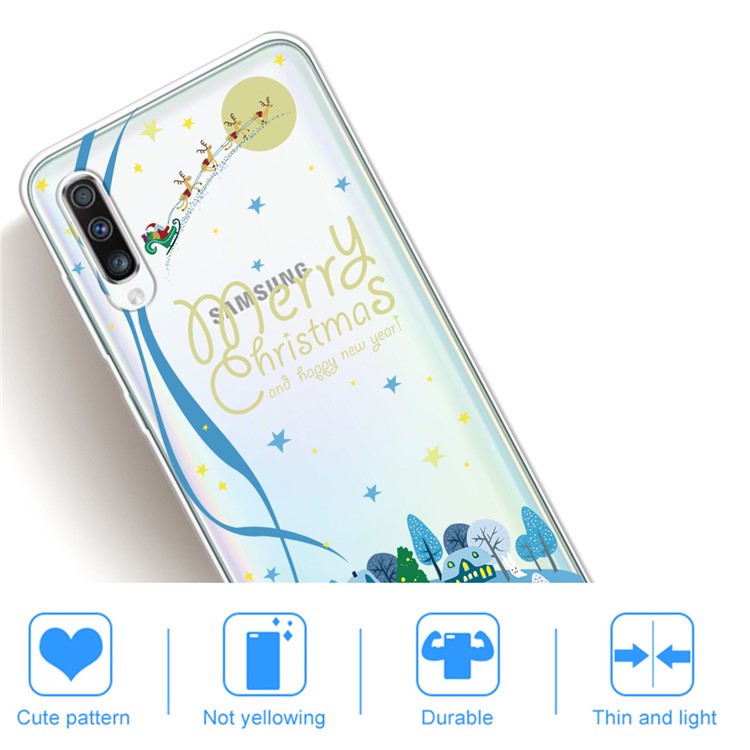 Christmas Pattern Printing TPU Back Shell for Samsung Galaxy A50/A50s/A30 - Style A-5