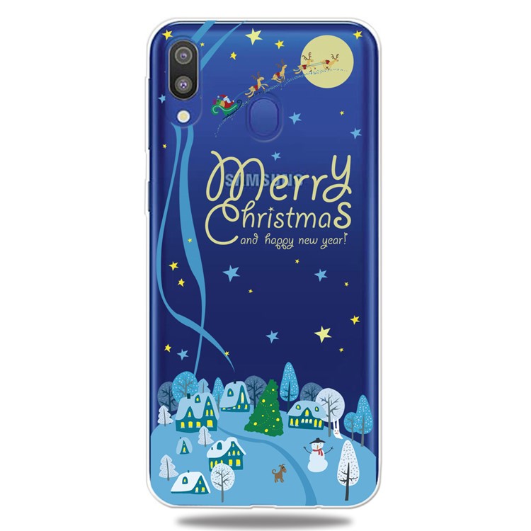 Christmas Style Pattern Printing TPU Phone Case for Samsung Galaxy A40 - Style A-1