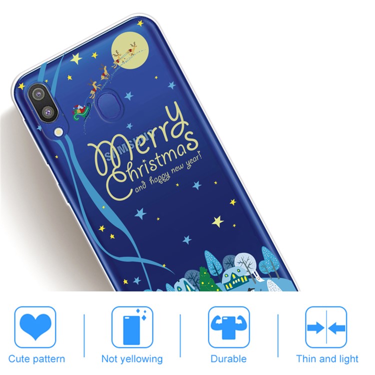 Christmas Style Pattern Printing TPU Phone Case for Samsung Galaxy A40 - Style A-5