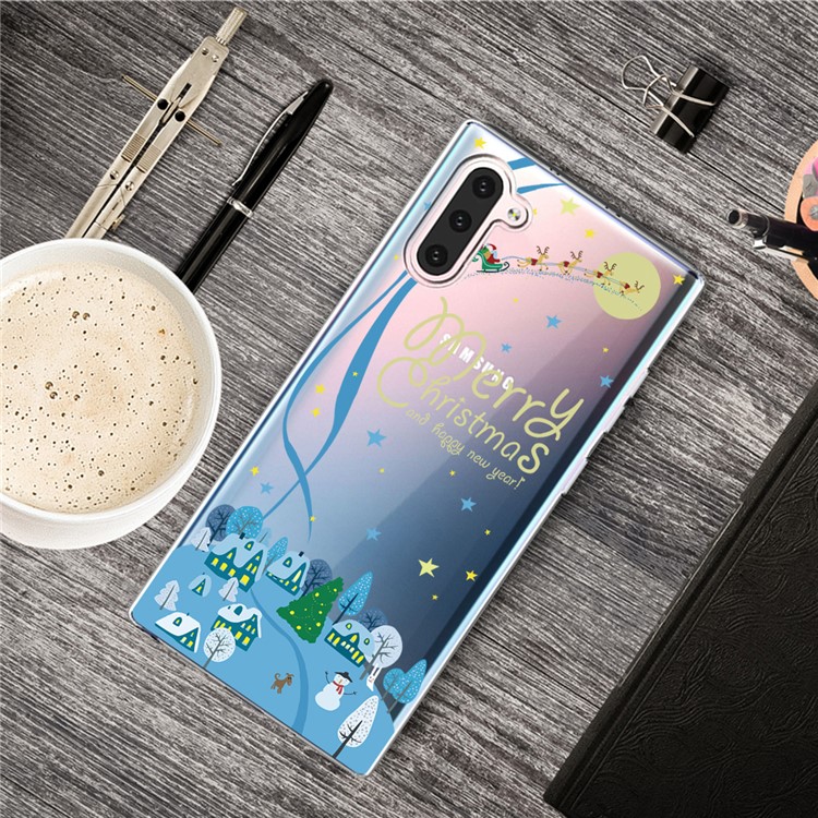 Pattern Printing TPU Phone Case for Samsung Galaxy Note 10/Galaxy Note 10 5G - Houses and Trees-2