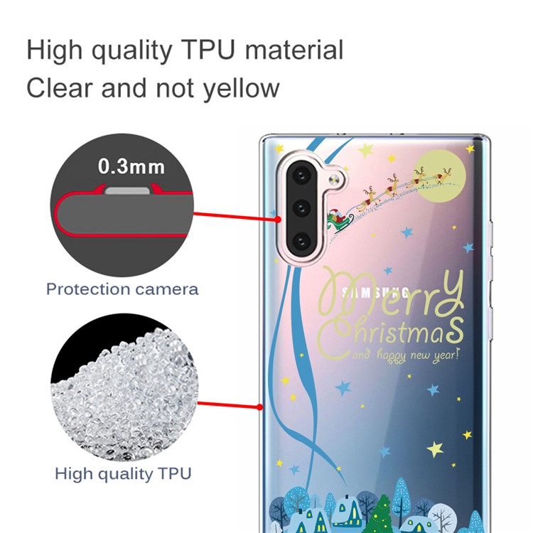 Pattern Printing TPU Phone Case for Samsung Galaxy Note 10/Galaxy Note 10 5G - Houses and Trees-3