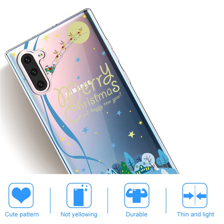 Pattern Printing TPU Phone Case for Samsung Galaxy Note 10/Galaxy Note 10 5G - Houses and Trees-5