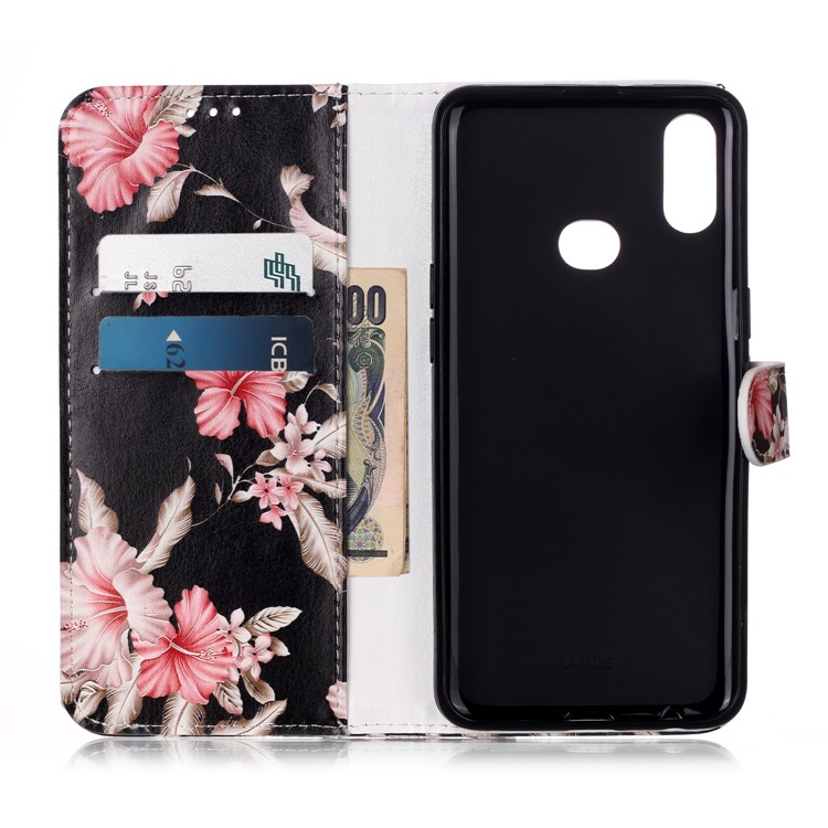 Pattern Printing Wallet Leather Stand Phone Cover for Samsung Galaxy A10s - Vivid Flowers-4