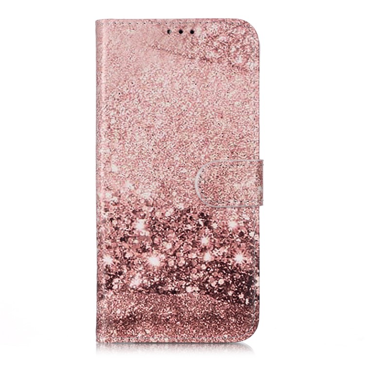 Pattern Printing Wallet Leather Stand Phone Cover for Samsung Galaxy A10s - Sequins-2