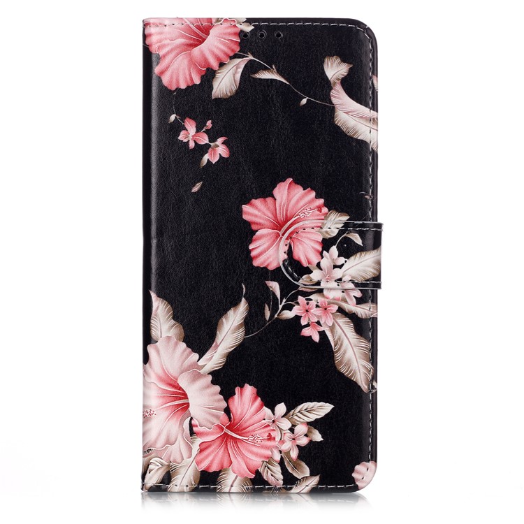 Padrão Shell Estande De Couro Impressão De Carteira Para A20S Samsung Galaxy - Flores Vivas-2