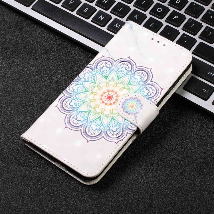 For Samsung Galaxy A50/A50s/A30s Printing Leather Phone Shell - Flower-9