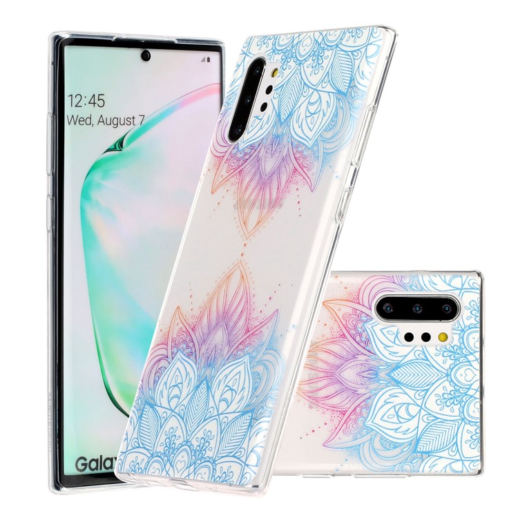 TPU In Rilievo Stile Per Samsung Galaxy Note 10 Plus / Nota 10 Più 5G - Loto-1