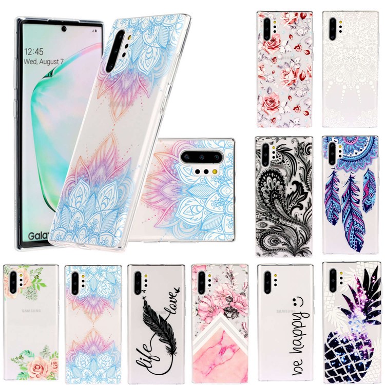 TPU In Rilievo Stile Per Samsung Galaxy Note 10 Plus / Nota 10 Più 5G - Loto-8