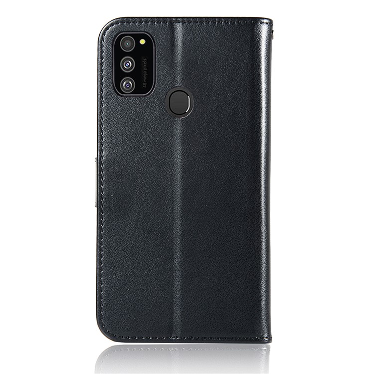 Imprinted Unique Dream Catcher Owl Leather Casing for Samsung Galaxy M30s - Black-9