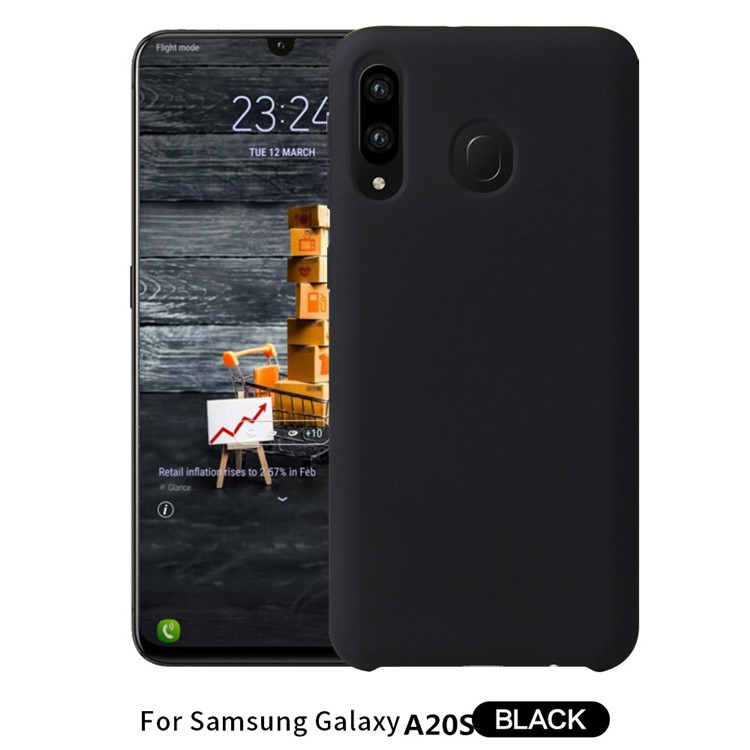 

HOWMARK Rubberized Soft TPU Phone Case for Samsung Galaxy A20s - Black, Galaxy A20s