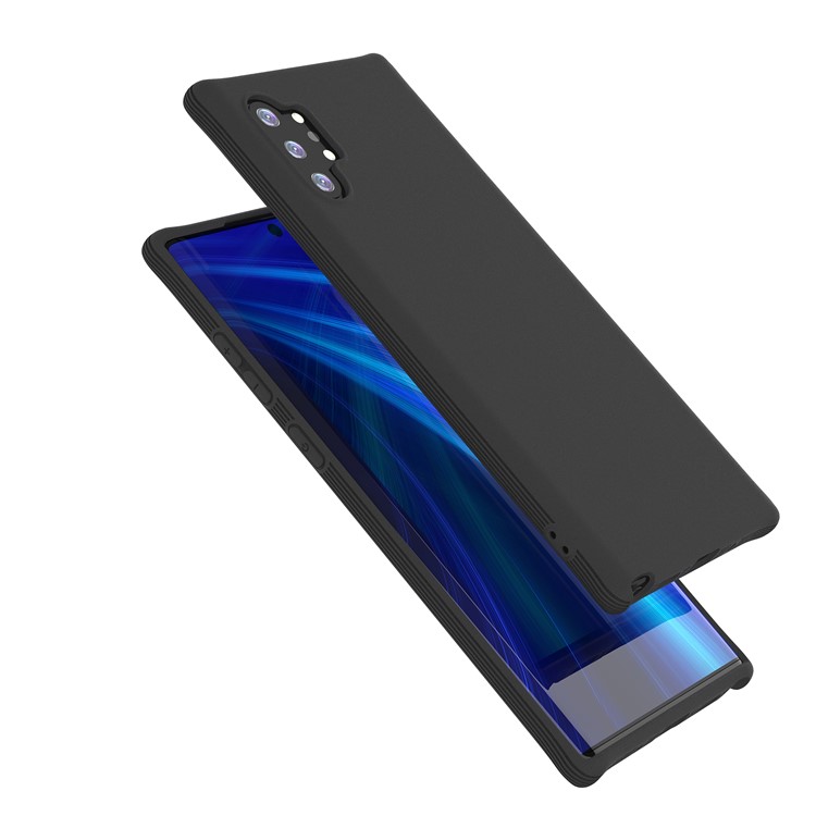 Cassa Di Coperture Opaca Cella Antiurto TPU Per La Galassia Nota 10 Plus / Nota 10 Più 5G - Nero-4