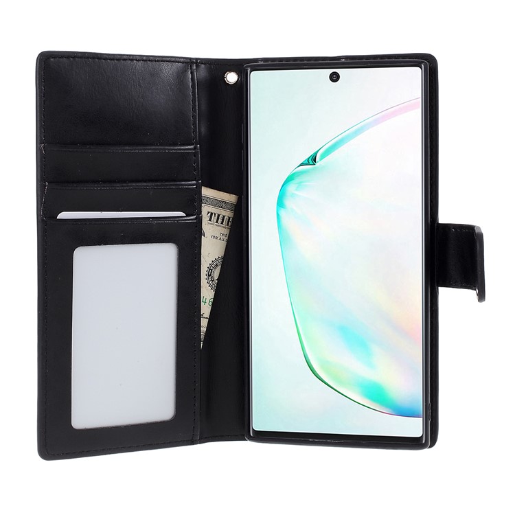 MERCURY GOOSPERY PU Leather Wallet Stand Casing Cover for Samsung Galaxy Note 10/Note 10 5G - Black-8