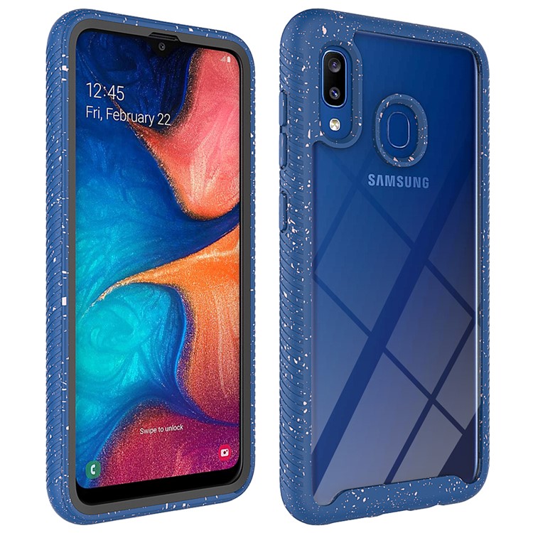 Starry Sky Shockproof Clear Phone Case Cover for Samsung Galaxy A20/A30 - Dark Blue-2