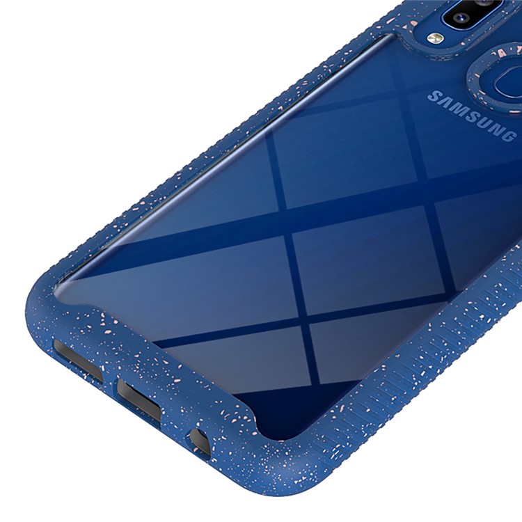 Starry Sky Shockproof Clear Phone Case Cover for Samsung Galaxy A20/A30 - Dark Blue-4