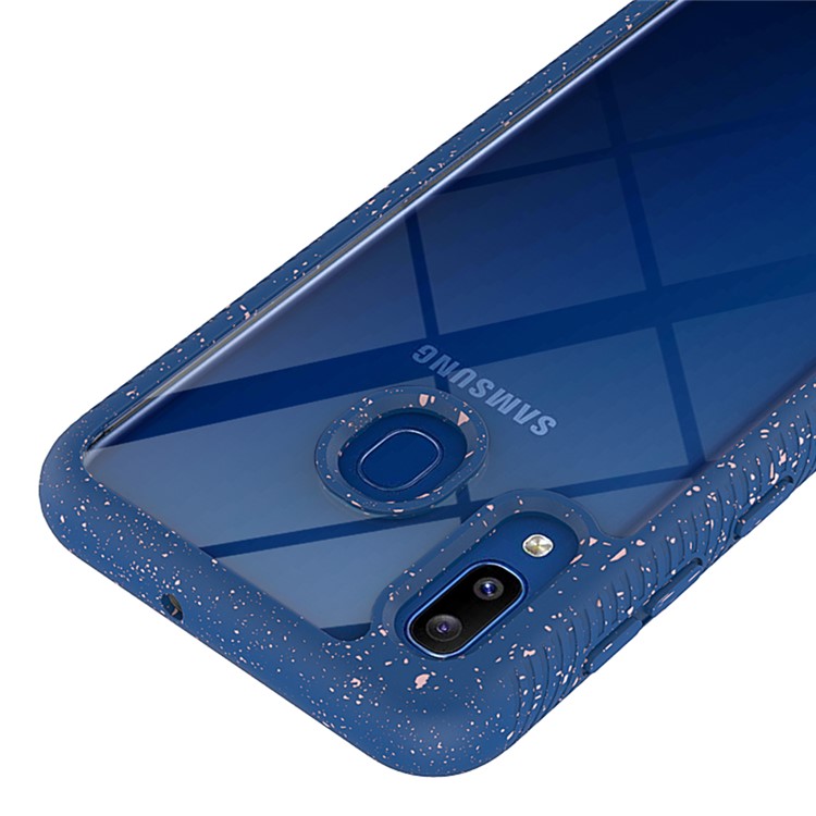 Starry Sky Shockproof Clear Phone Case Cover for Samsung Galaxy A20/A30 - Dark Blue-5