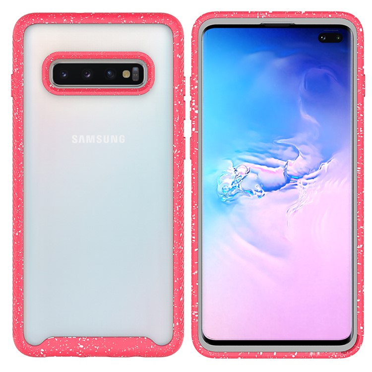 Starry Sky Drop-proof Shockproof Phone Case for Samsung Galaxy S10 Plus - Red-1