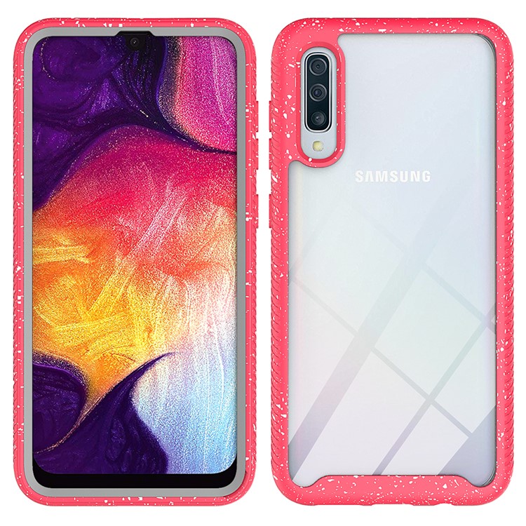 Starry Sky Shockproof Phone Case for Samsung Galaxy A30s/A50s/A50 - Red-1