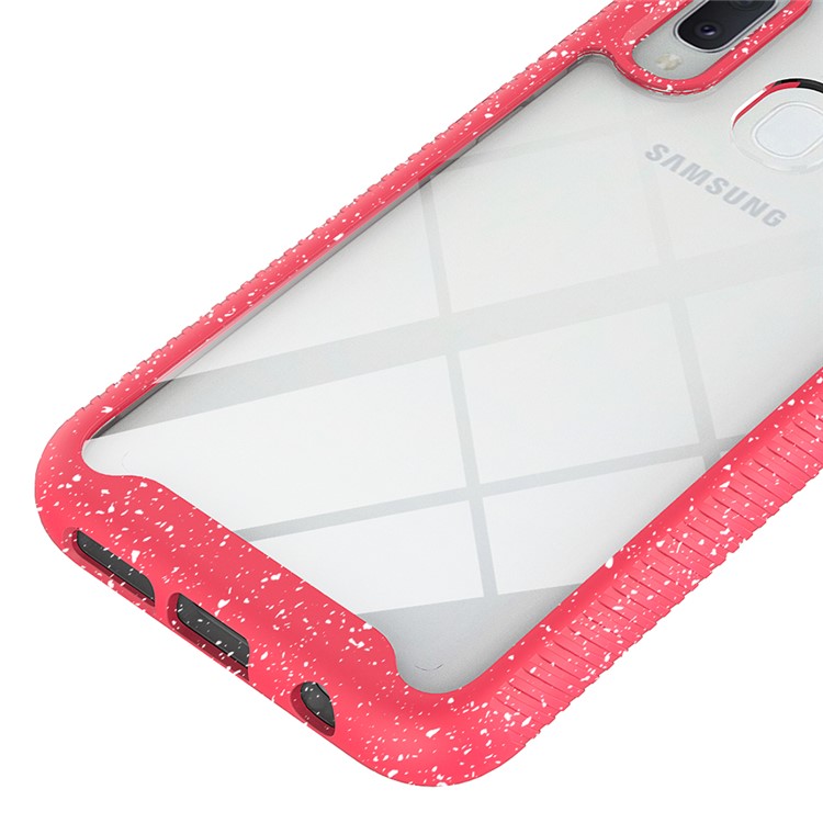 Starry Sky Shockproof Clear Phone Cover for Samsung Galaxy A20e - Red-4