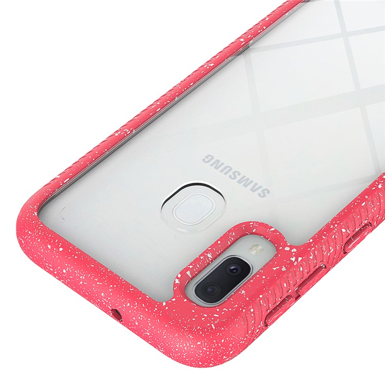 Starry Sky Shockproof Clear Phone Cover for Samsung Galaxy A20e - Red-5