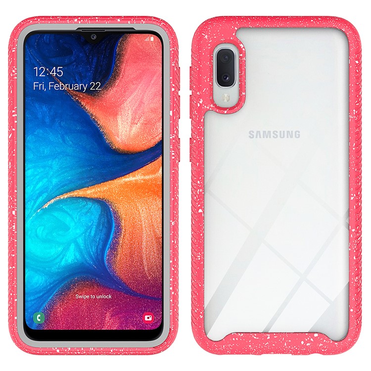 Starry Sky Shockproof Clear Phone Case for Samsung Galaxy A10e - Red-1