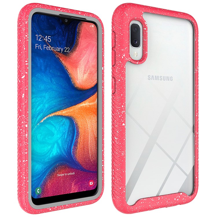 Starry Sky Shockproof Clear Phone Case for Samsung Galaxy A10e - Red-3