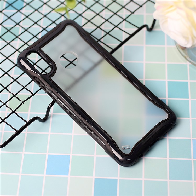 PC + Shell Combo TPU Téléphone Cellulaire Pour Samsung Galaxy A10S - Noir-1