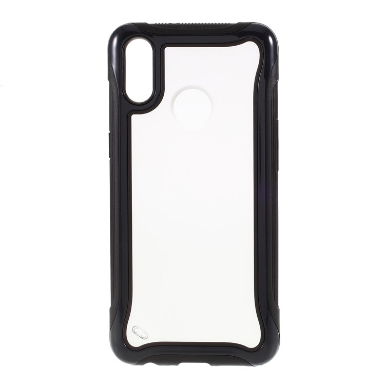 PC + Shell Combo TPU Téléphone Cellulaire Pour Samsung Galaxy A10S - Noir-2