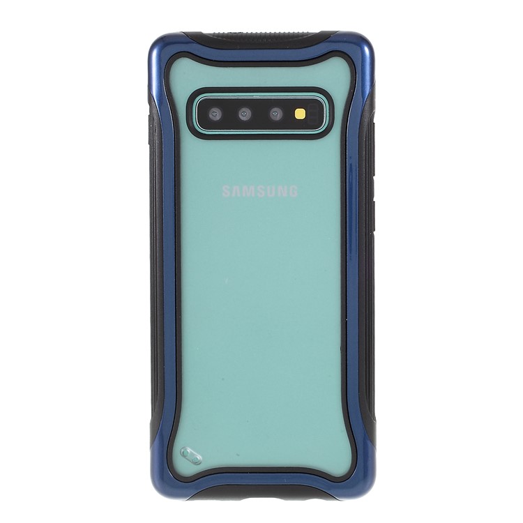 

Чехол Для Samsung Galaxy S10 Матовой Текстура 3-в-1 PC + TPU Гибридного Телефона - Синий, Galaxy S10