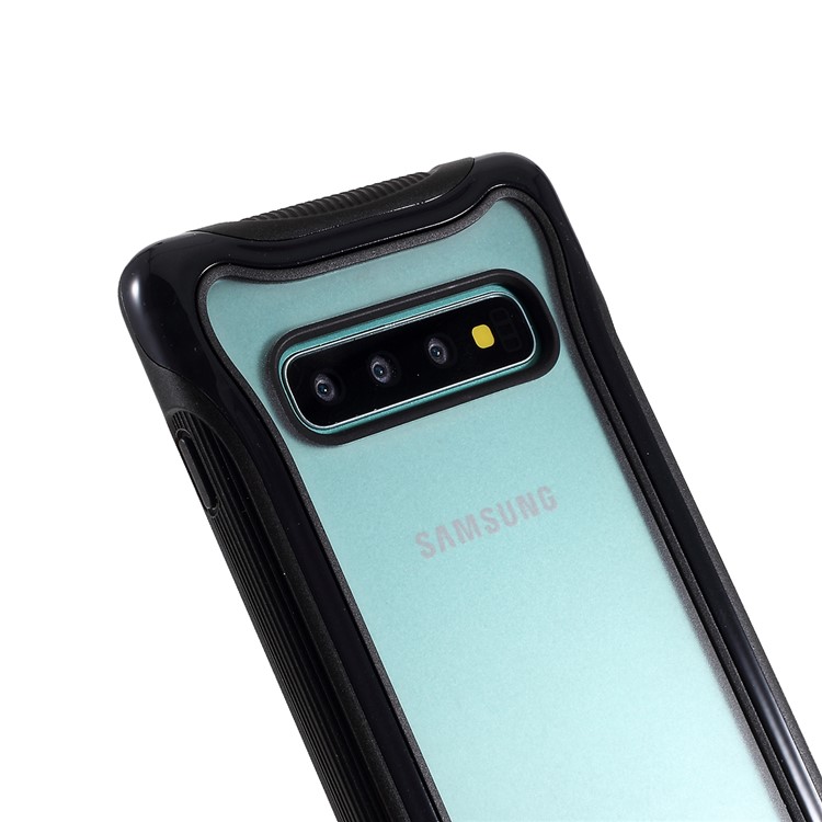 PC + TPU Combo Phone Cover Case for Samsung Galaxy S10 Plus - Black-4