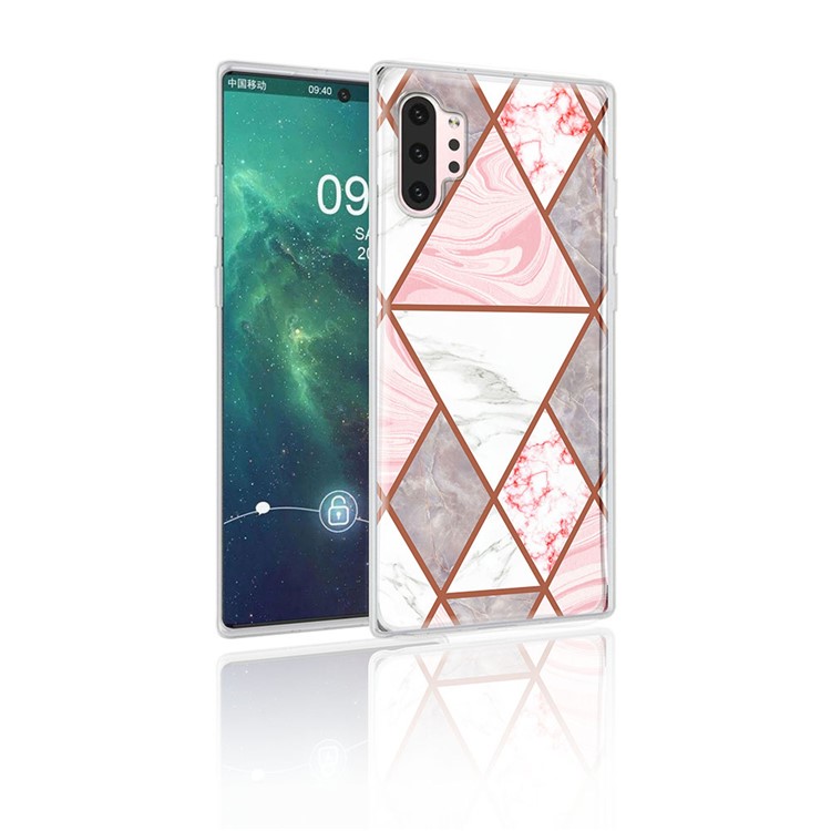 Marble Pattern IMD TPU Case for Samsung Galaxy Note 10 Plus 5G / Note 10 Plus - Style A-1