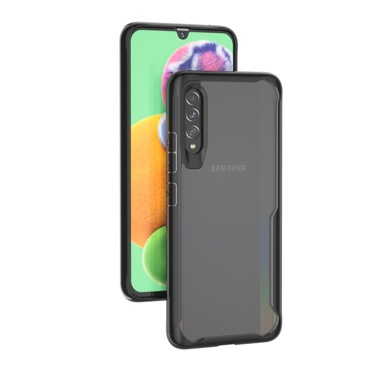 Shock Absorption PC + TPU Combo Cell Phone Shell for Samsung Galaxy A90 5G - Black-2