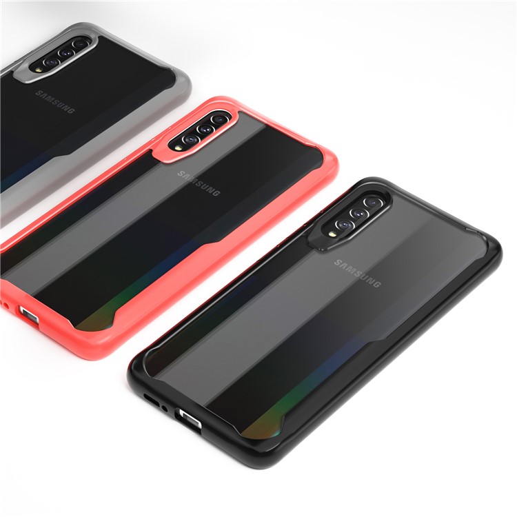 Shock Absorption PC + TPU Combo Cell Phone Shell for Samsung Galaxy A90 5G - Black-6