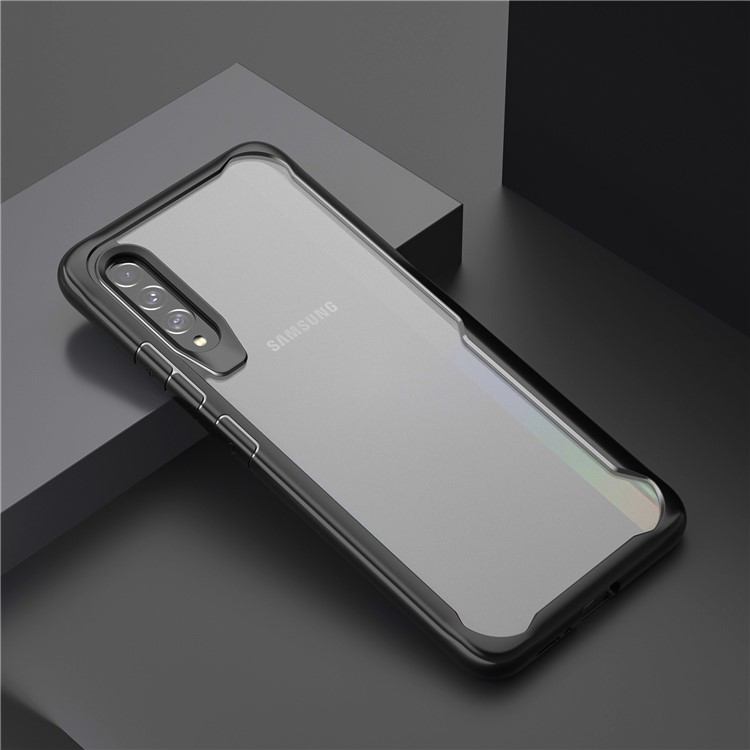 Shock Absorption PC + TPU Combo Cell Phone Shell for Samsung Galaxy A90 5G - Black-7