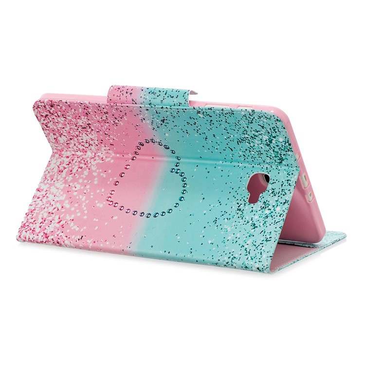 Pattern Printing Wide Clasp Leather Stand Wallet Tablet Protective Case for Samsung Galaxy Tab A 10.1 (2016) T580/T585 - Heart-5
