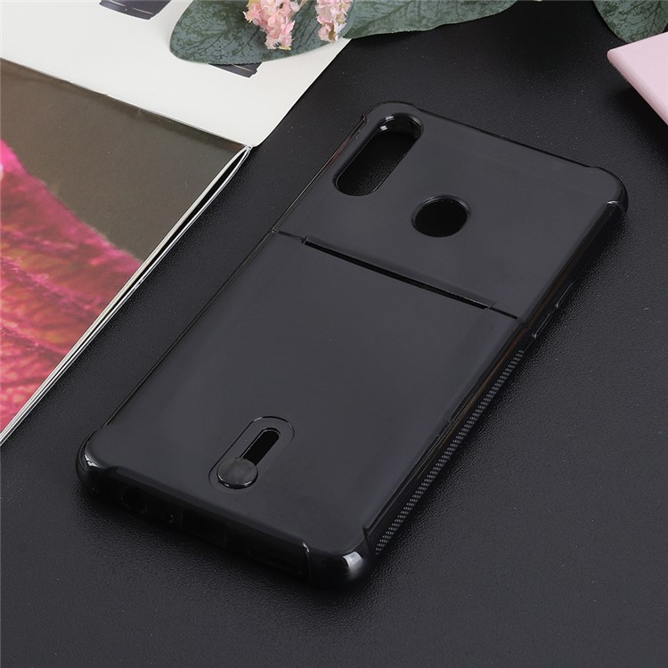 Non-slip Card Holder TPU Phone Case Cover for Samsung Galaxy A30s/A50s/A50 - Black-3