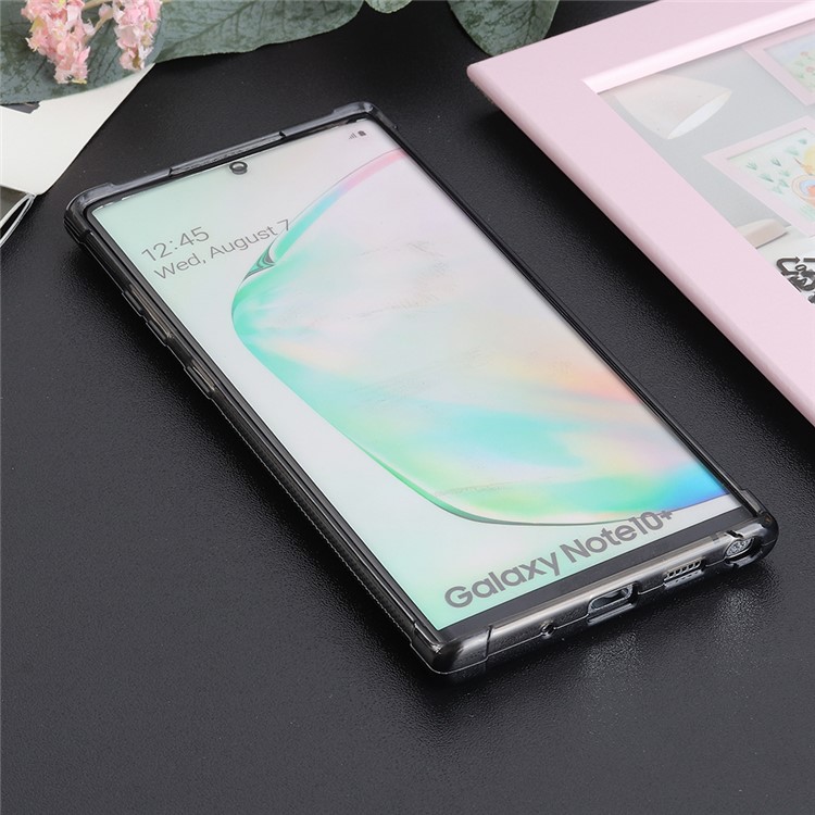 Non-slip Card Holder TPU Protective Phone Case for Samsung Galaxy Note 10 Plus/Note 10 Plus 5G - Black-4